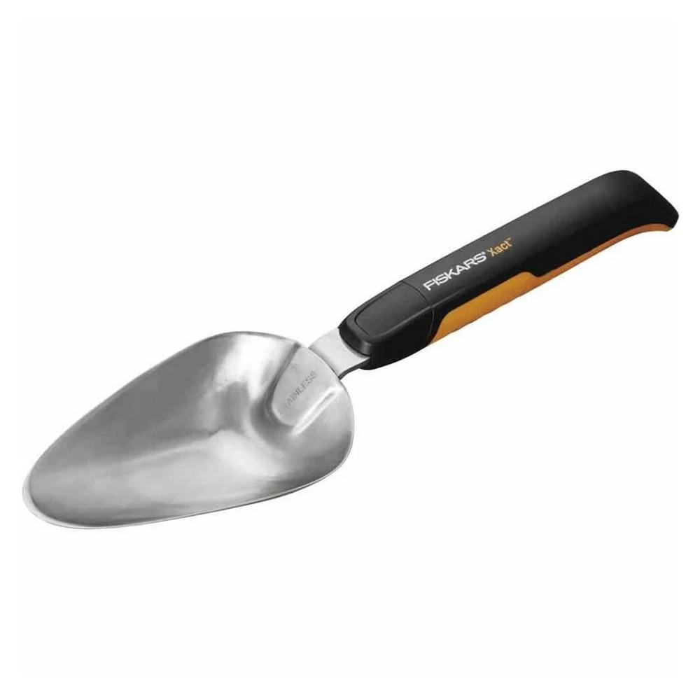 Fiskars Xact Blumenkelle, Edelstahl, geschliffene Kanten, Softgrip Griff
